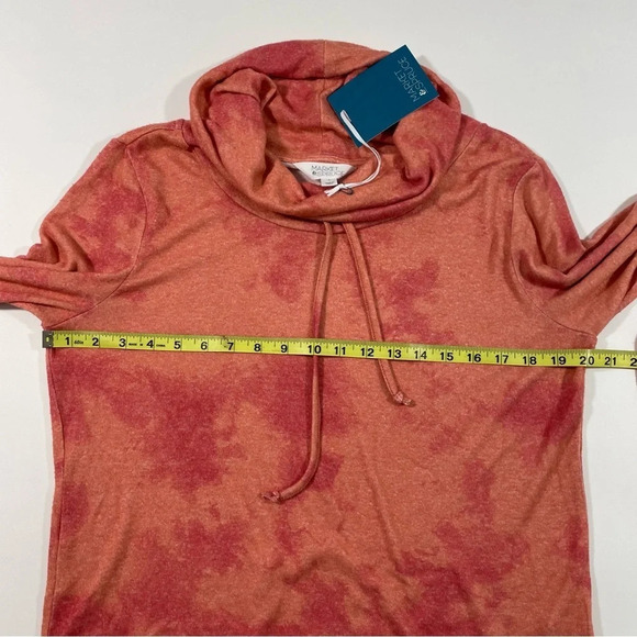 New Market & Spruce Cowl Neck Tunic Shirt Long Sleeve - Picture 7 of 7